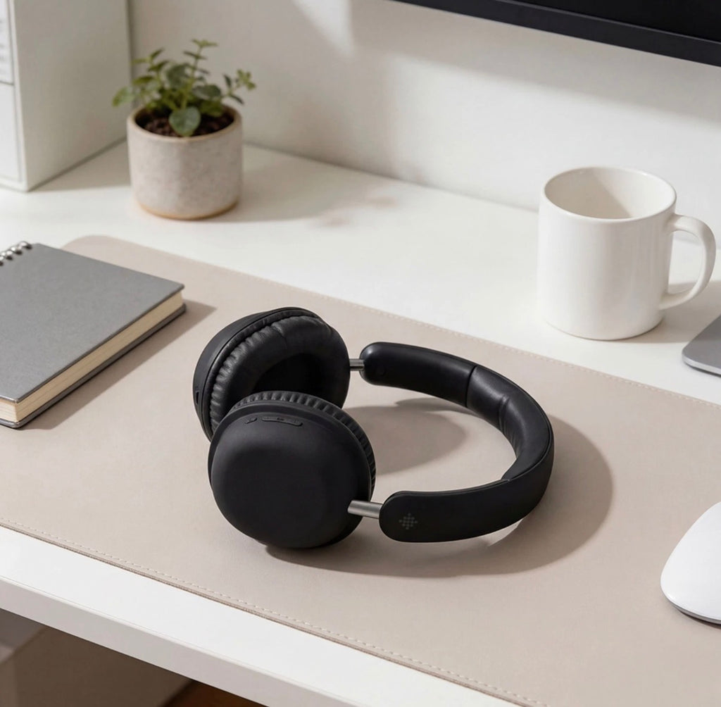 Intempo Aria Vivo Noise Cancelling Headphones – Wireless, 50Hr Playtime, Black🏴