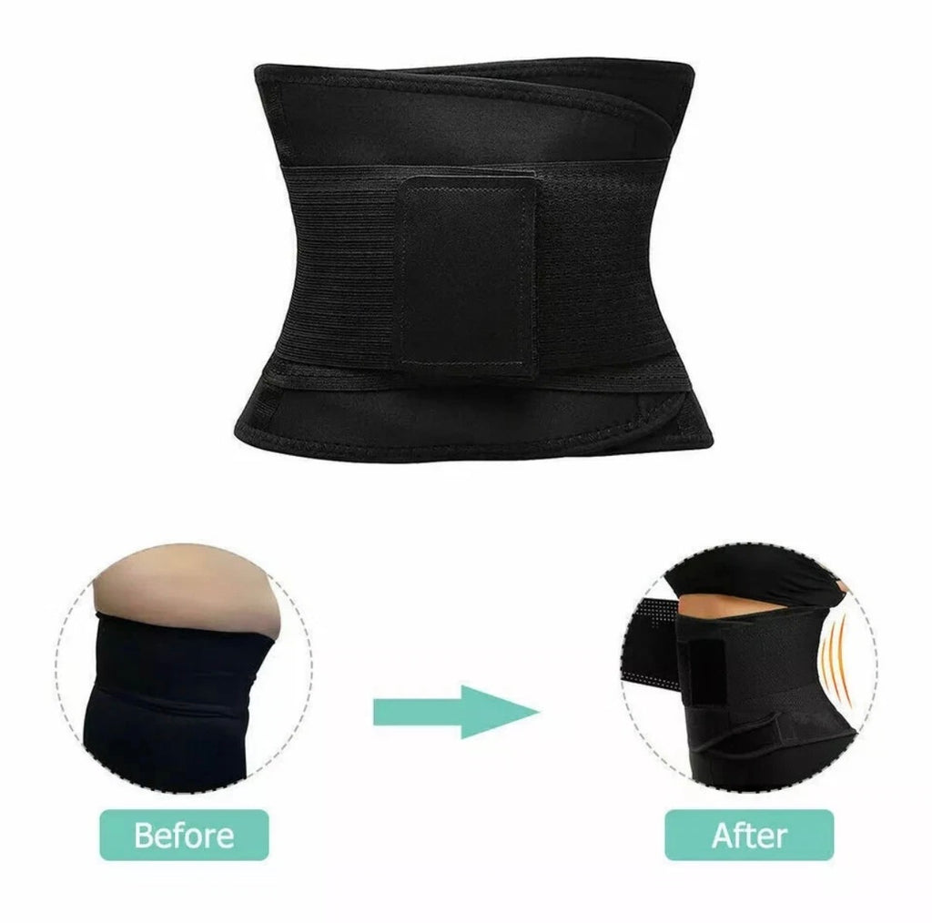 WOMEN WAIST TRAINER BODY SHAPER TUMMY CONTROL BELT BELLY FAT BURNER SLIM CORSET🏴