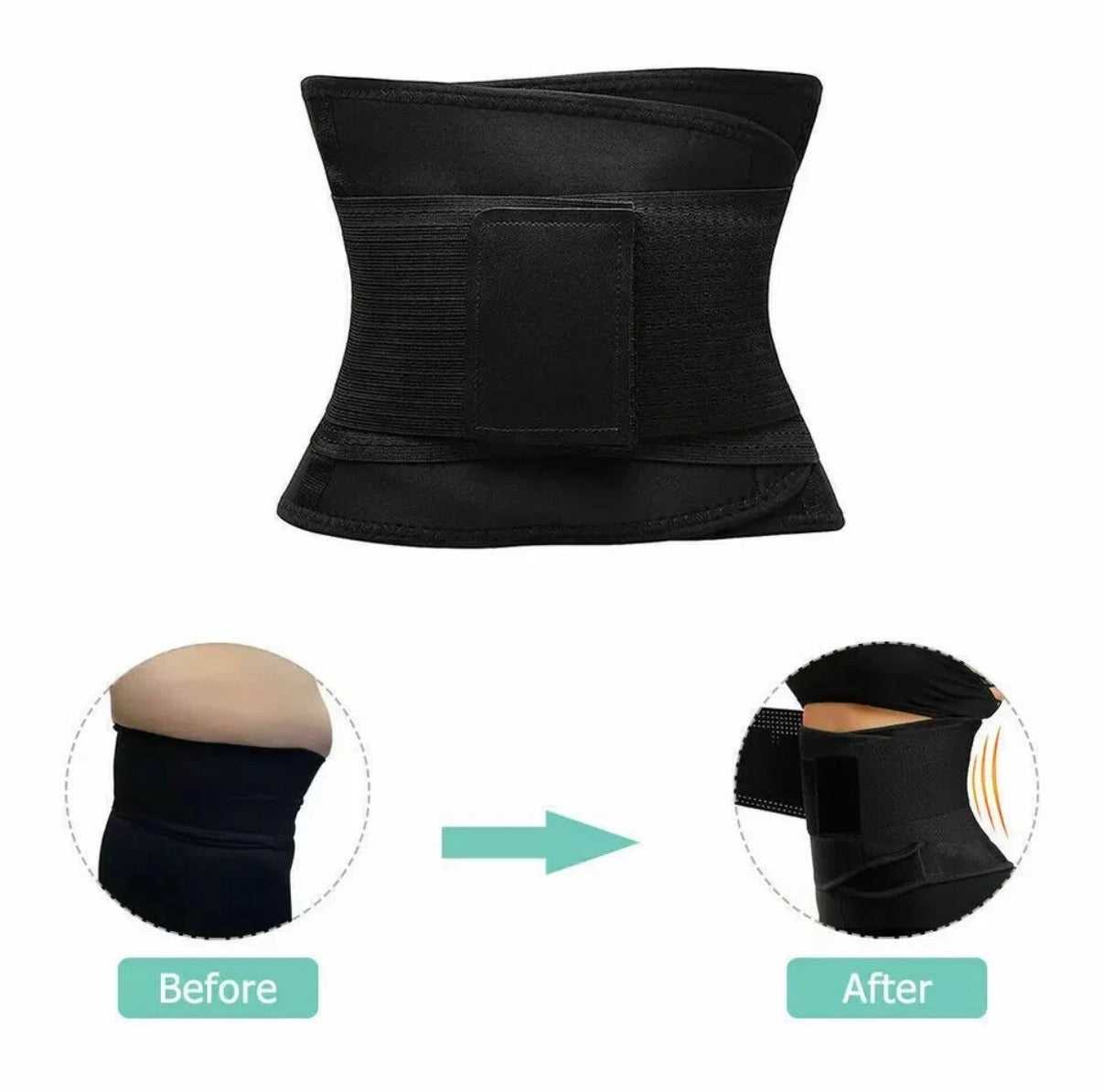 WOMEN WAIST TRAINER BODY SHAPER TUMMY CONTROL BELT BELLY FAT BURNER SLIM CORSET🏴