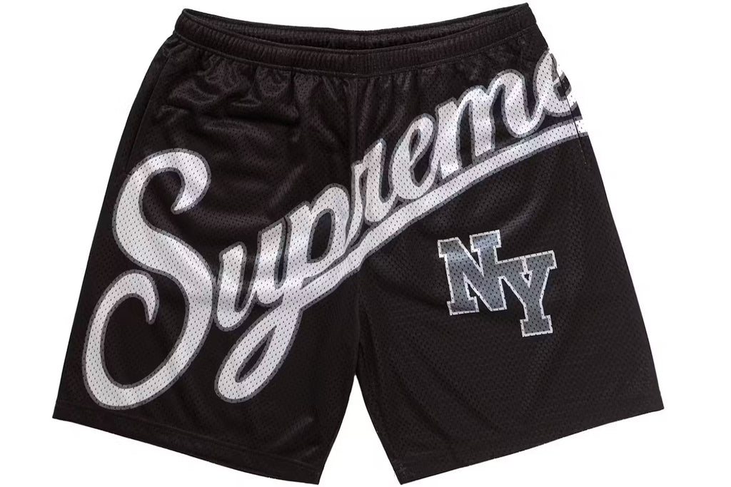 Supreme Big Script Mesh Shorts Black✔️