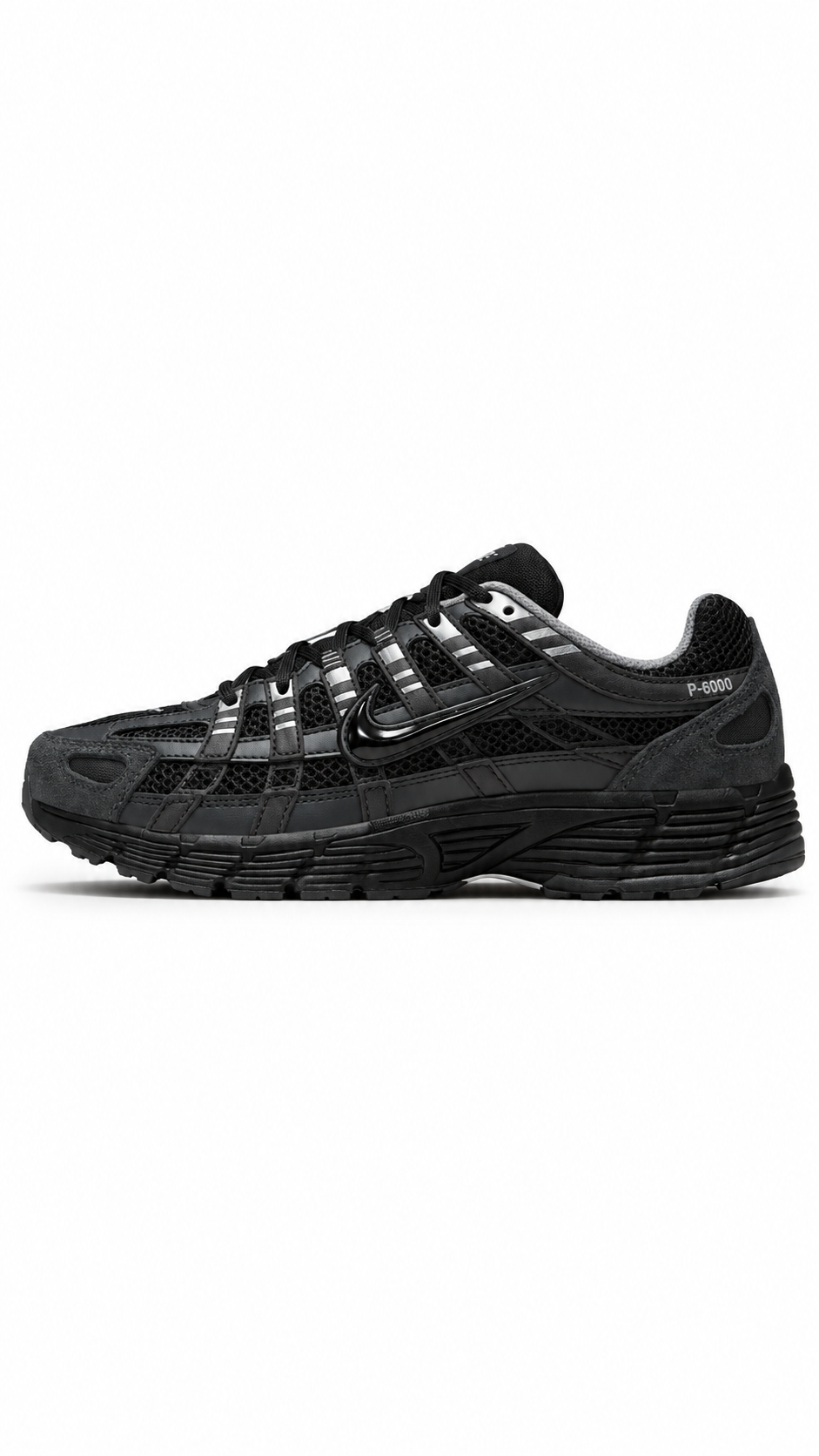 Nike P-6000 Suede Anthracite Black Chrome Metallic Silver - Authenticity Guaranteed