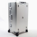 30" Premium Full Aluminium Suitcase Trunk Style Check In Spinner Case - Silver
