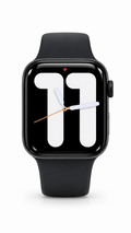 Apple Watch SE 2nd Gen, Midnight, GPS + Cellular, 44mm With Black Sports Band.