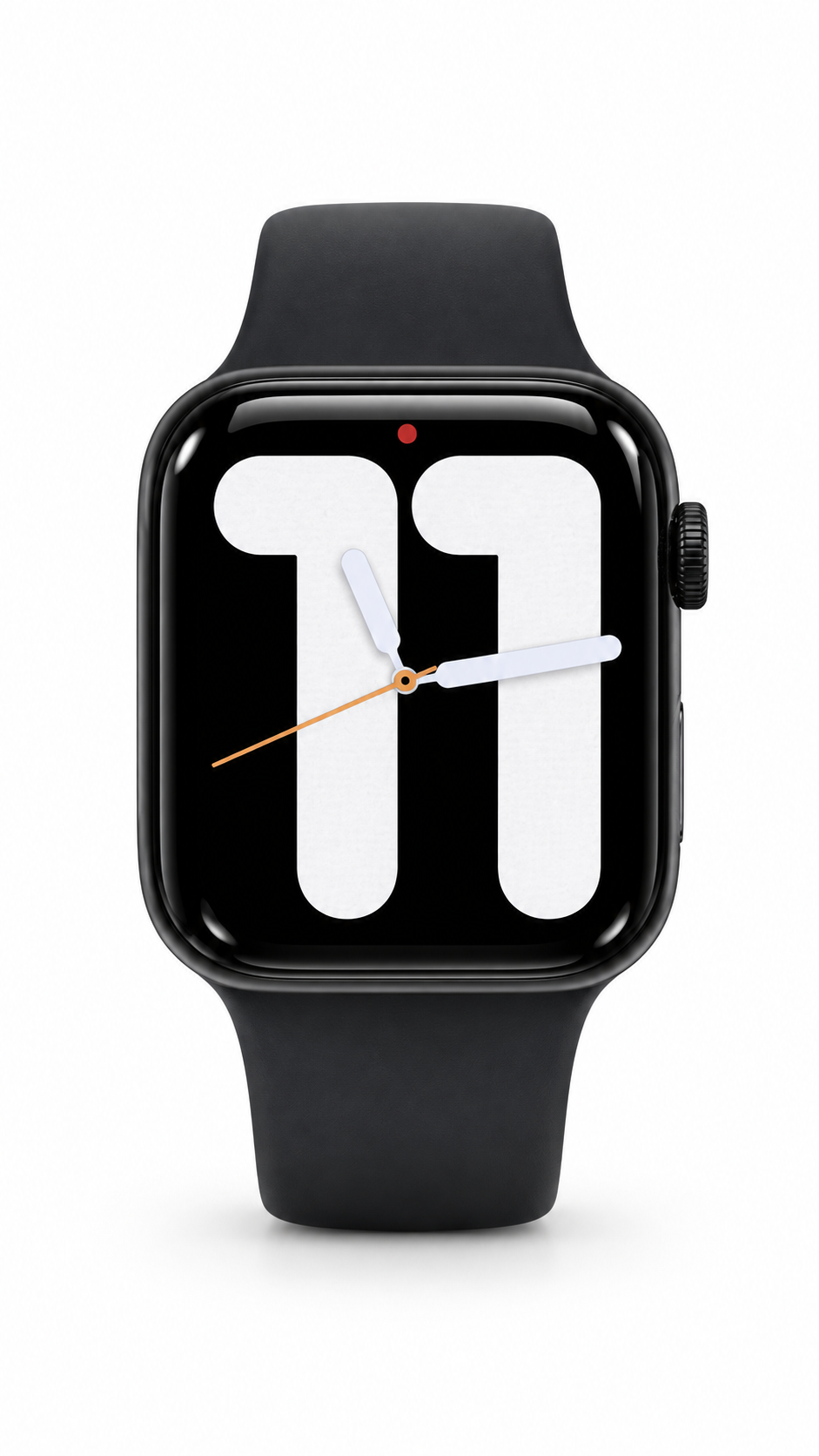 Apple Watch SE 2nd Gen, Midnight, GPS + Cellular, 44mm With Black Sports Band.