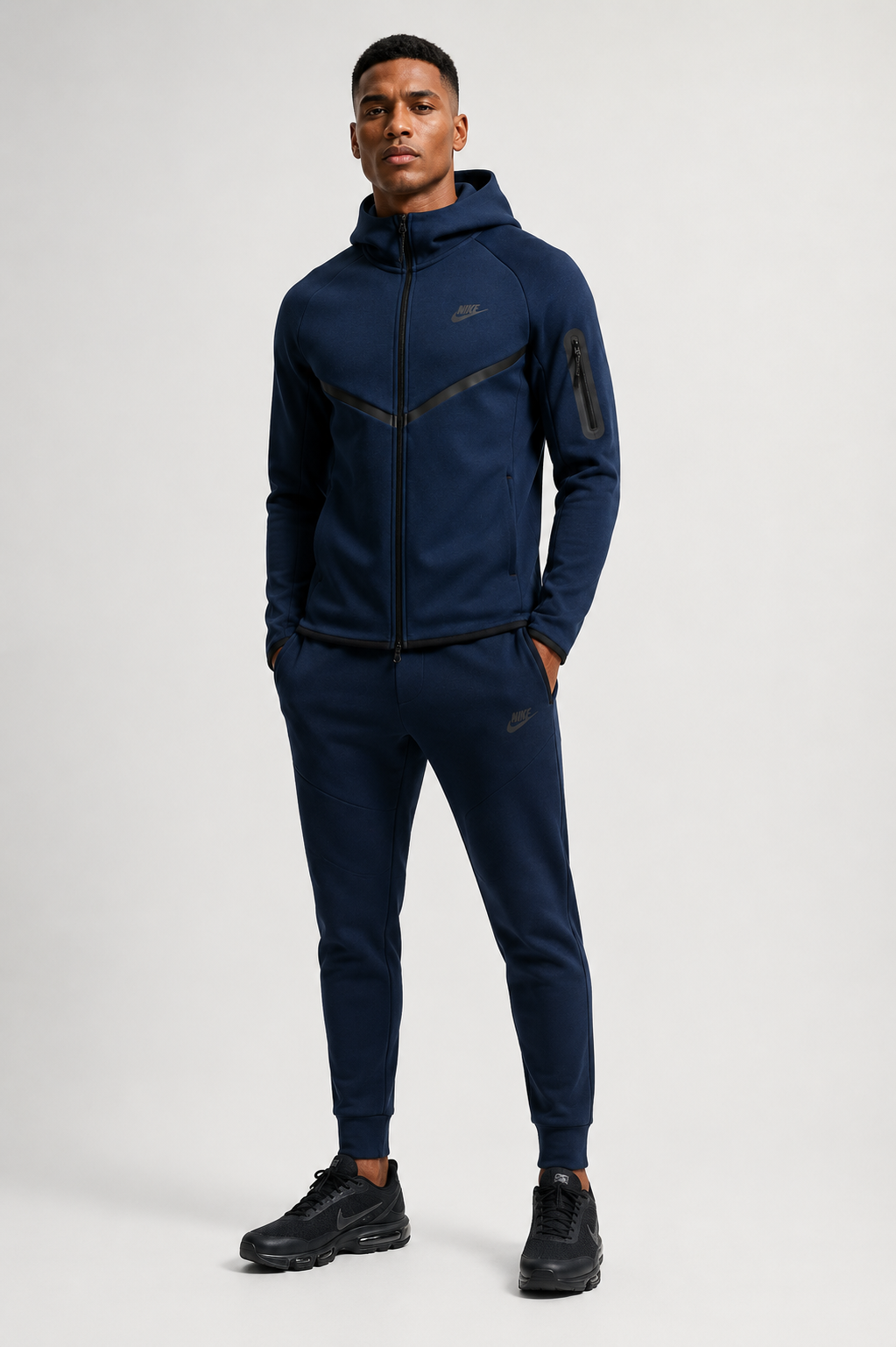 Nike Blue Tech Fleece Full Tracksuit