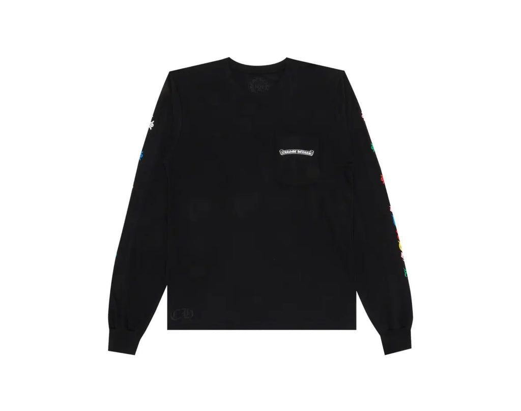 Chrome Hearts Multi Cross Henley Long-Sleeve Shirt ⚫️