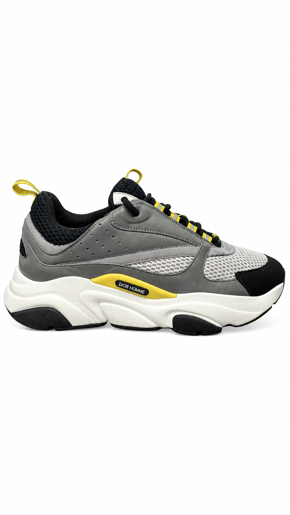 Dior Men's B22 Low Trainers Grey - Authenticity Guaranteed