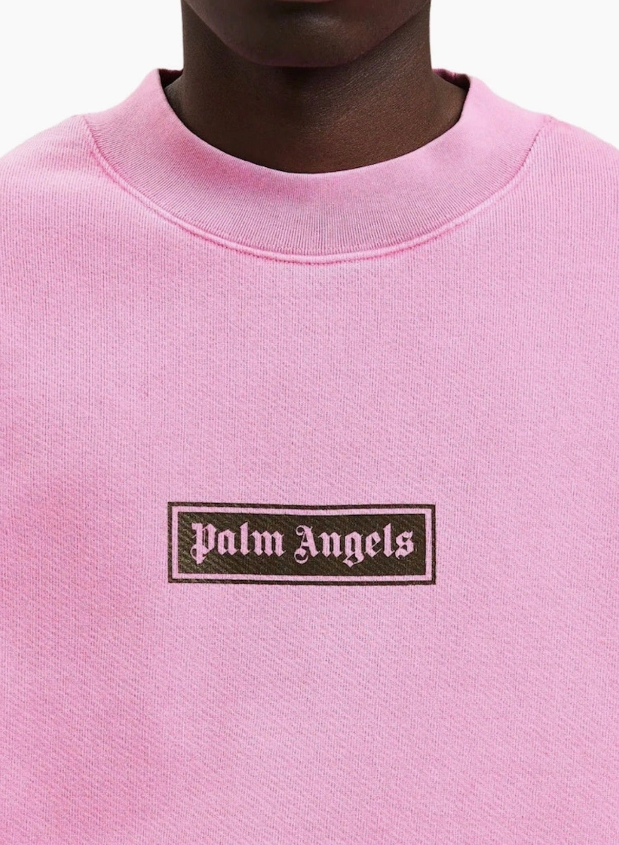 Palm angels gd box logo crewneck pink🔍☑️