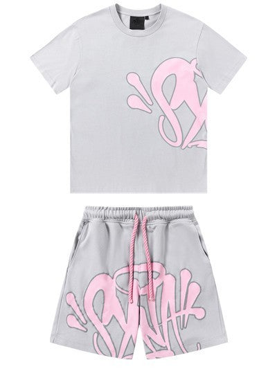 Syna*Retro Short Sleeve T-shirt Top Shorts Outfit Set - New 🏴