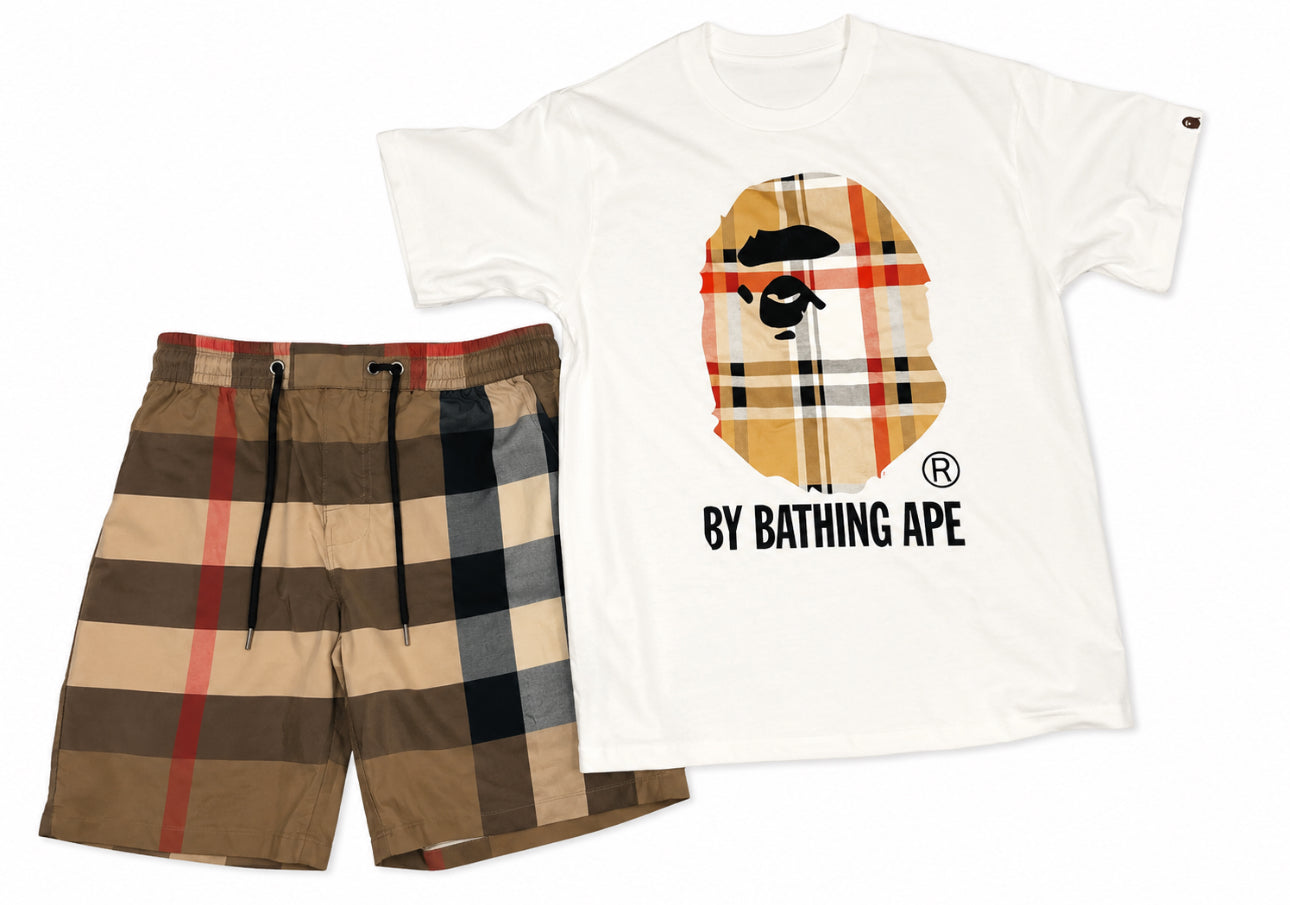 Burberry x Bape Shorts Set - Medium®️