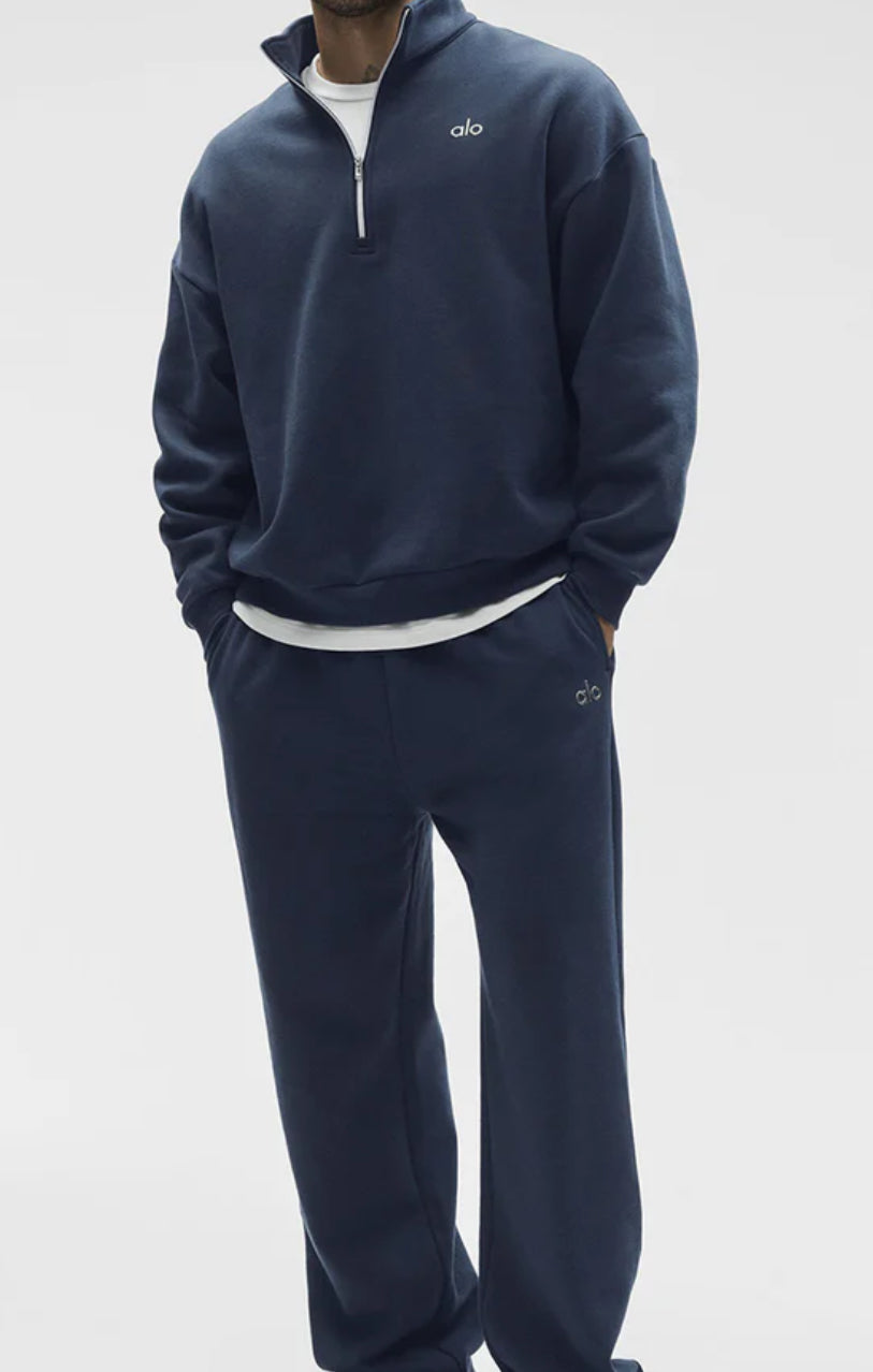 Alo Accolade 1/4 Zip Tracksuit Navy🏴