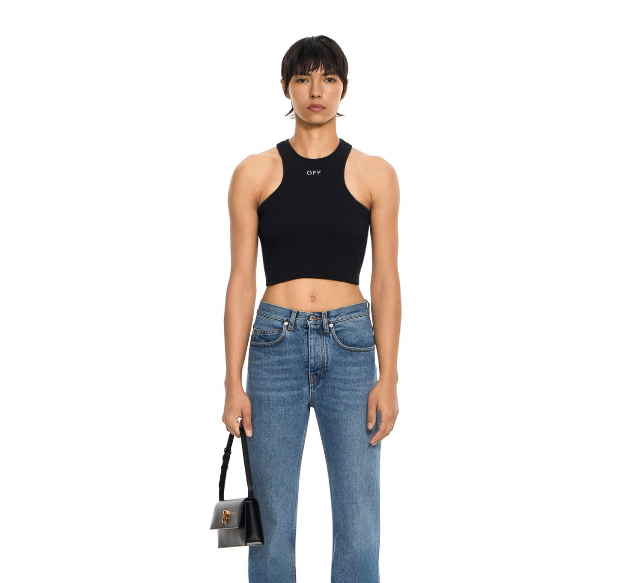 Off-White Stamp Rib Rowing Top
