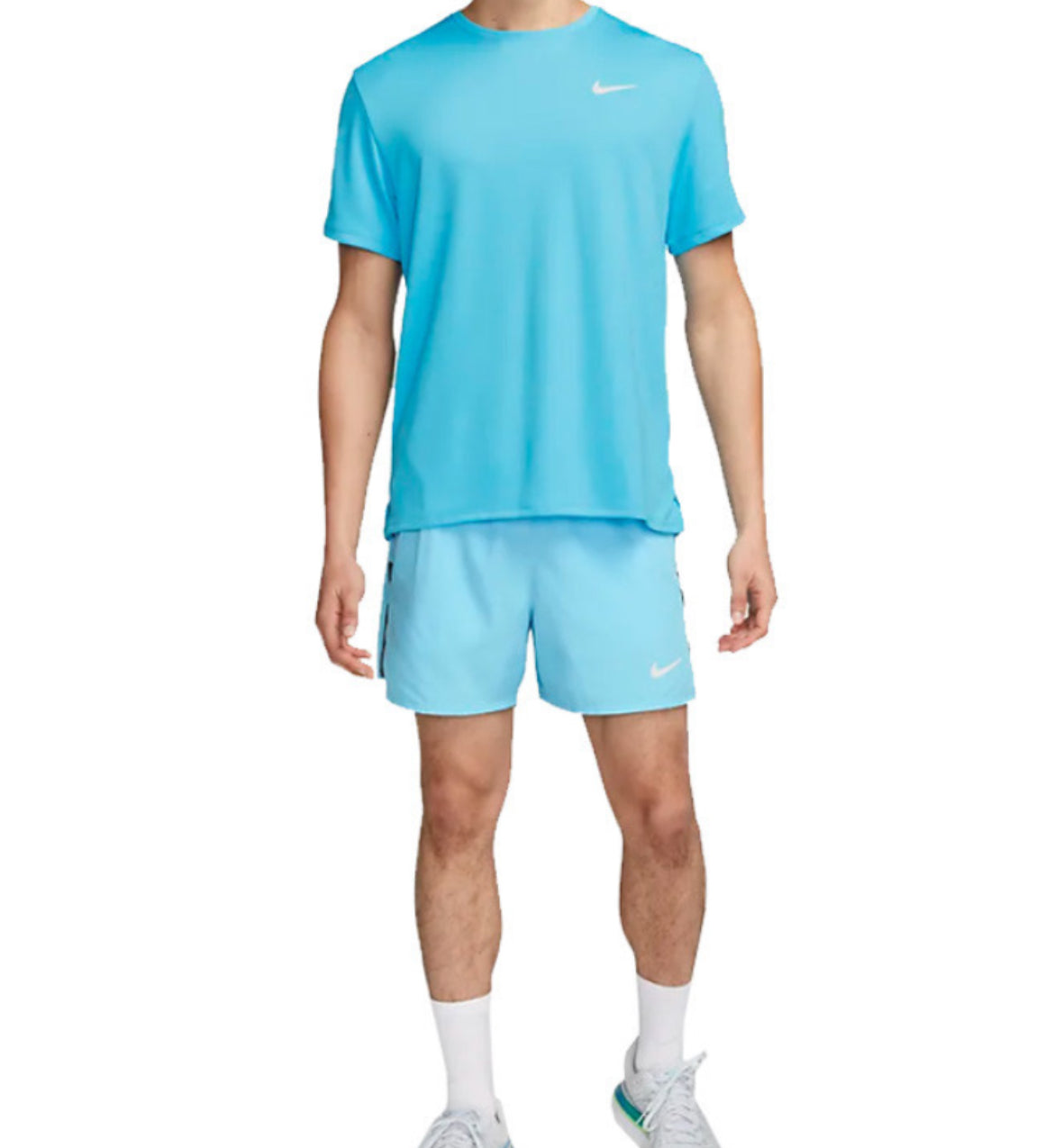 Nike Miler Shorts Set Light Blue🏴