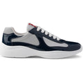 PRADA Men's Americas Cup Trainers Navy Blue/Silver🏴☑️