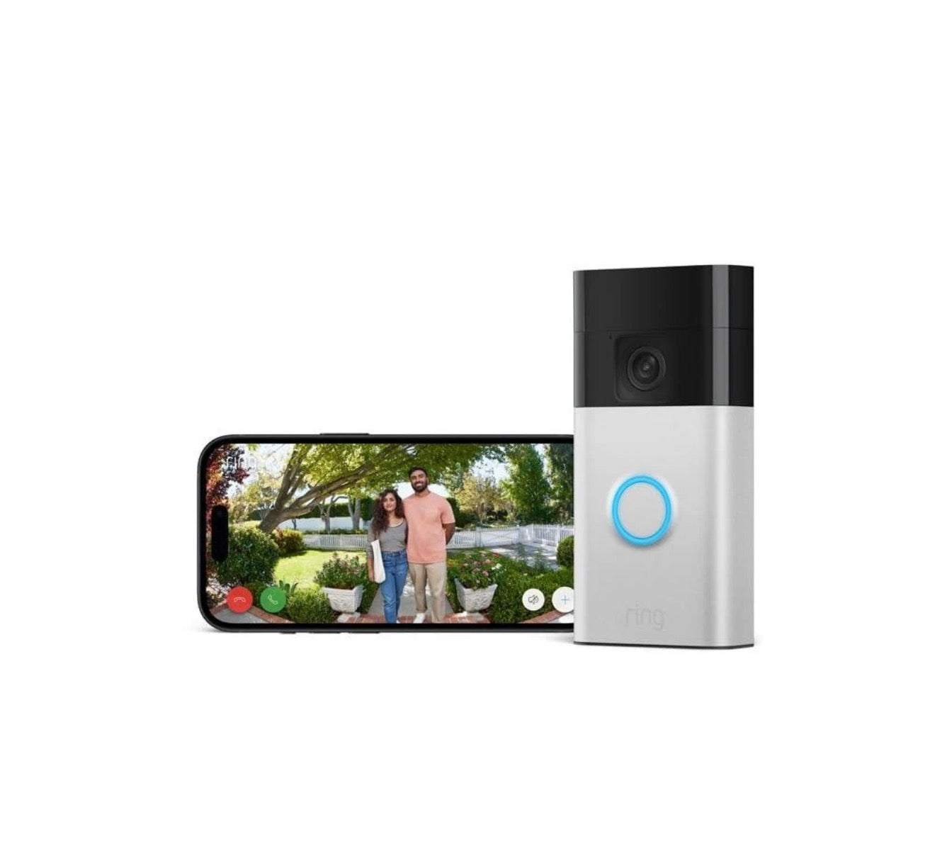 Ring Wireless Video Doorbell - 2024 - 3rd Gen - Satin Nickel