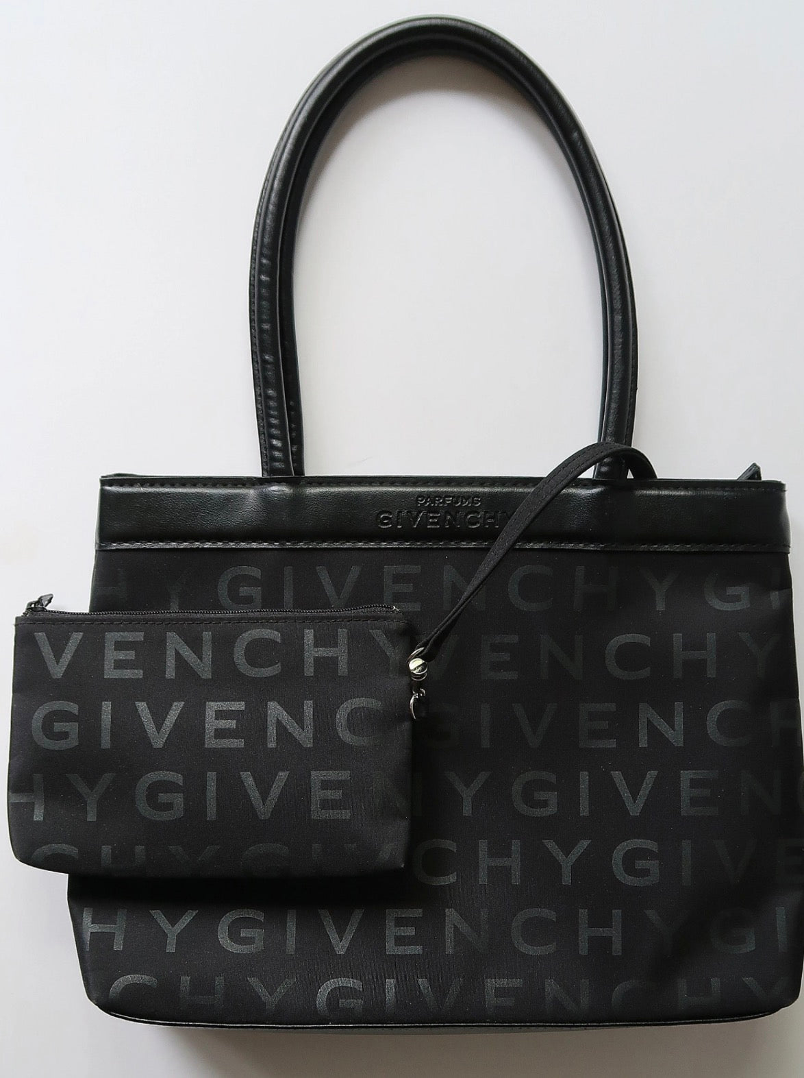 Givenchy Black Large Tote Bag with Matching Zip Pouch