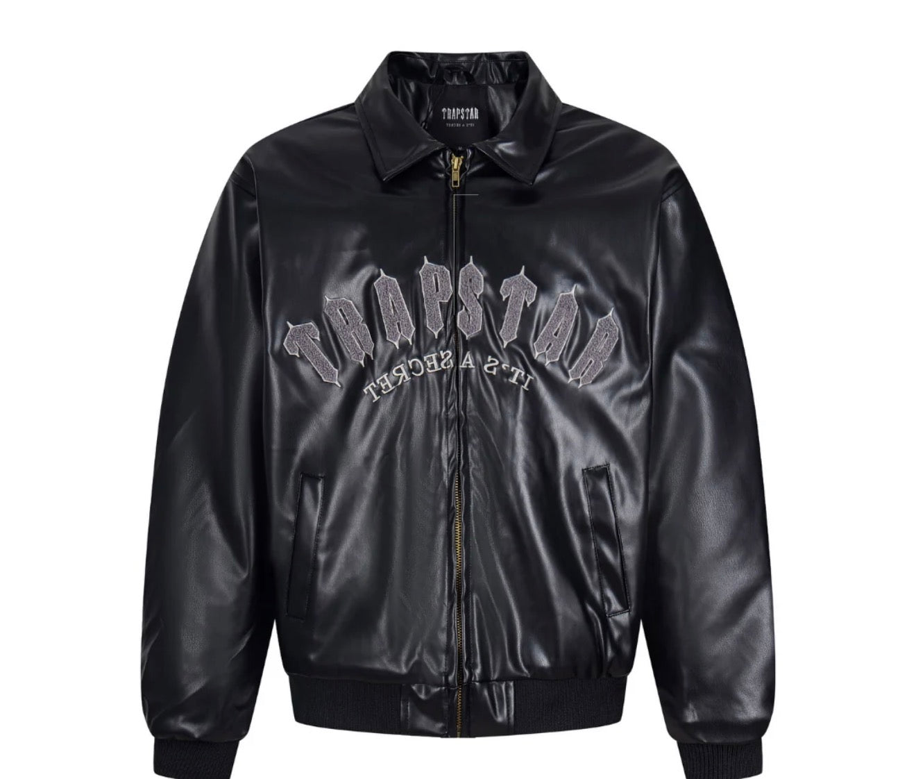 TRAPSTAR BOMBER LEATHER JACKET