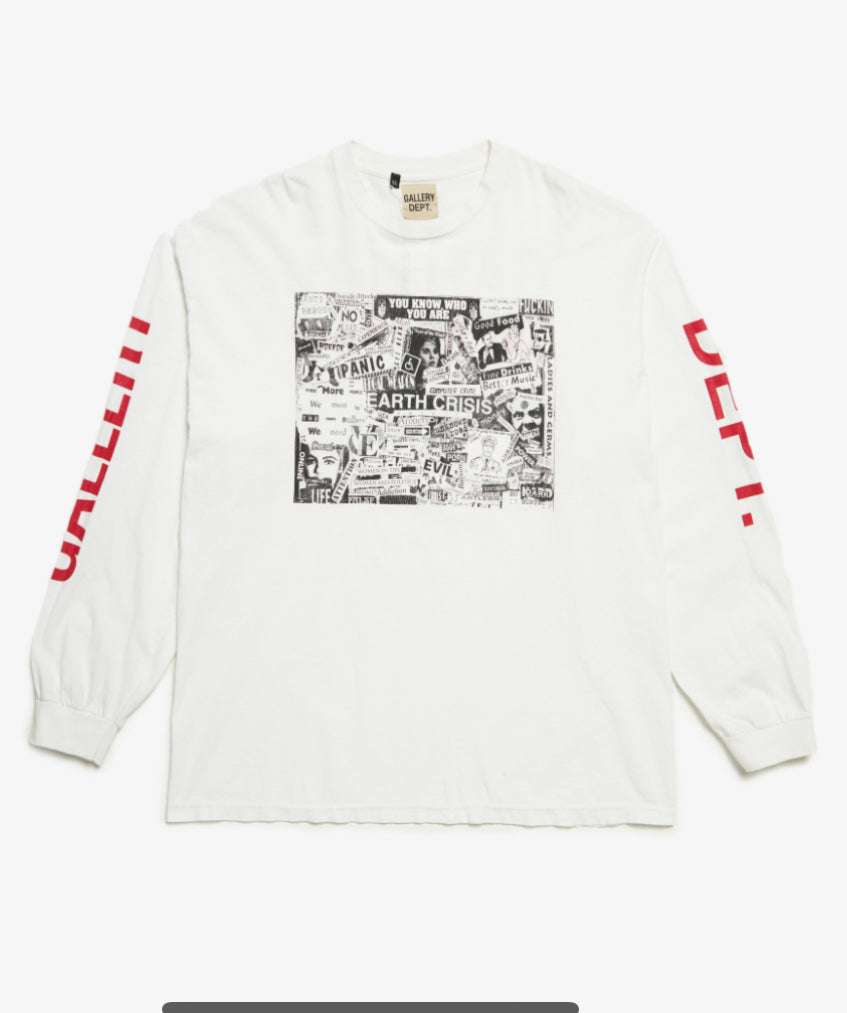 White Gallery dept. Earth crisis long sleeve t-shirt