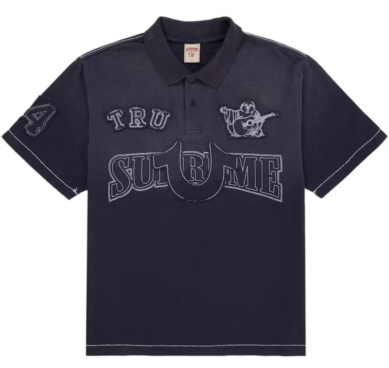 Supreme x True Religion Navy Polo - Small