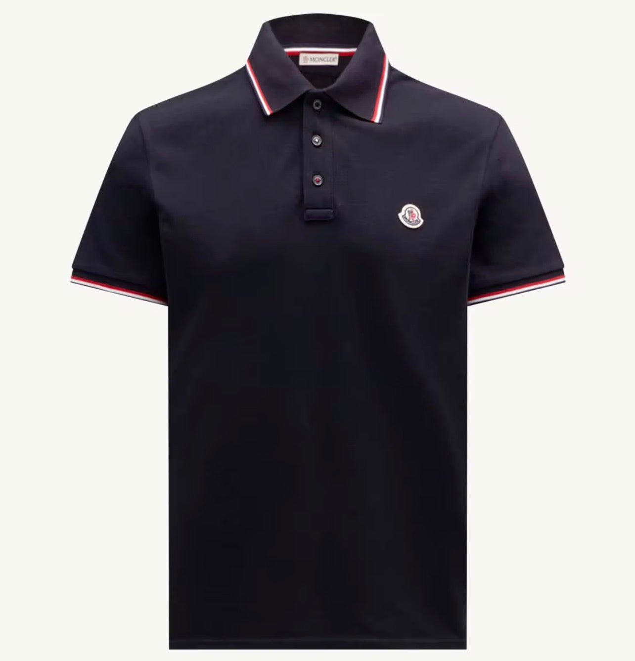 Moncler Navy Polo Shirt - Medium