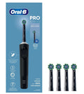 Oral-B Vitality Pro Electric Toothbrush Black & Cross Action Black Refill Heads