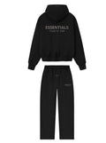 ESSENTIALS BLACK TRACKSUIT