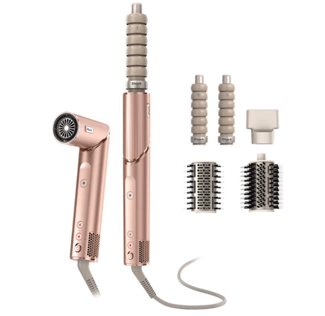 Shark FlexStyle Pearl Pink 4-in-1 Air Styler & Hair Dryer - [HD432PKUKREF]