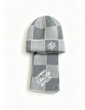 LV Petit Damier Graphite Matching Beanie & Scarf
