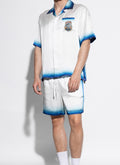Casa blanca white and green short set