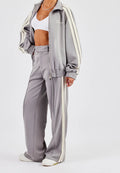 Cernucci grey tracksuit with white stripe and collar☑️