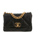 Chanel 19 goatskin black bag - Authenticity Guaranteed