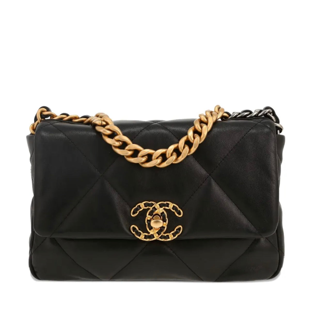 Chanel 19 goatskin black bag - Authenticity Guaranteed