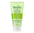 Simple Kind to Skin Soap Free Refreshing Facial Gel Wash 50ml, 3 Pack