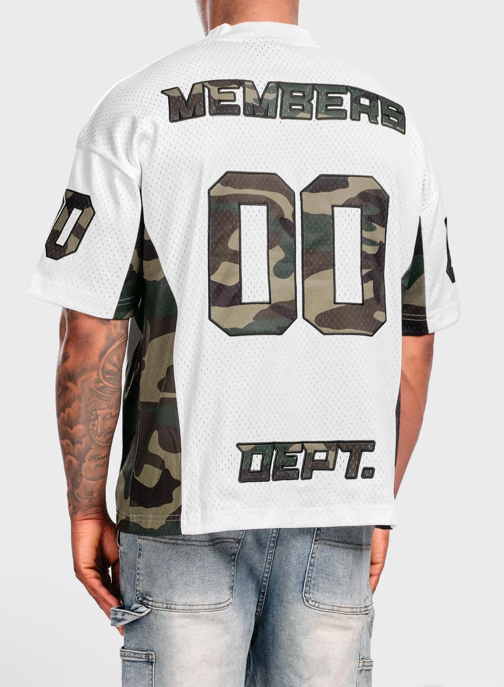 NVLTY Members Camo Jersey - White UK M