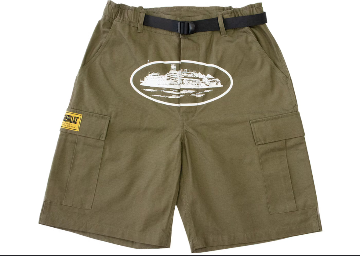 Corteiz Alcatraz Cargo Shorts - Medium