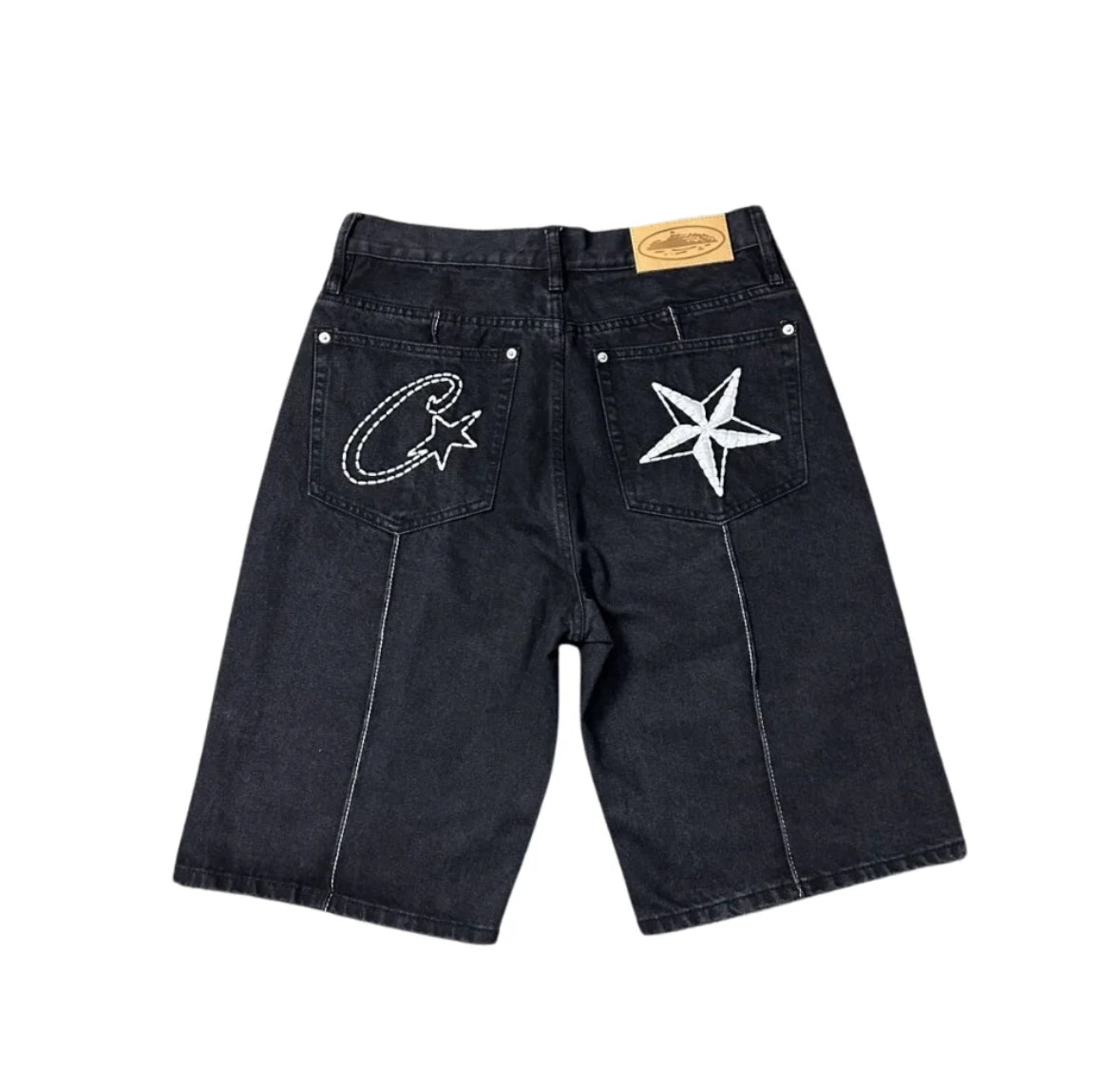 Corteiz C-Star Denim Shorts - Large