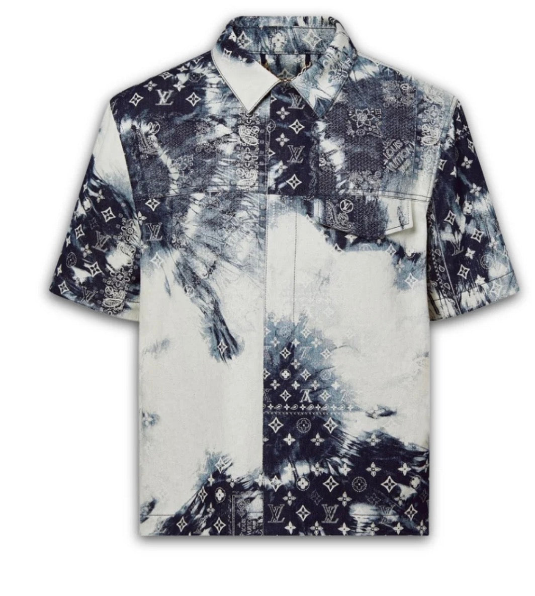 LV MONOGRAM BANDANA DENIM SHIRT