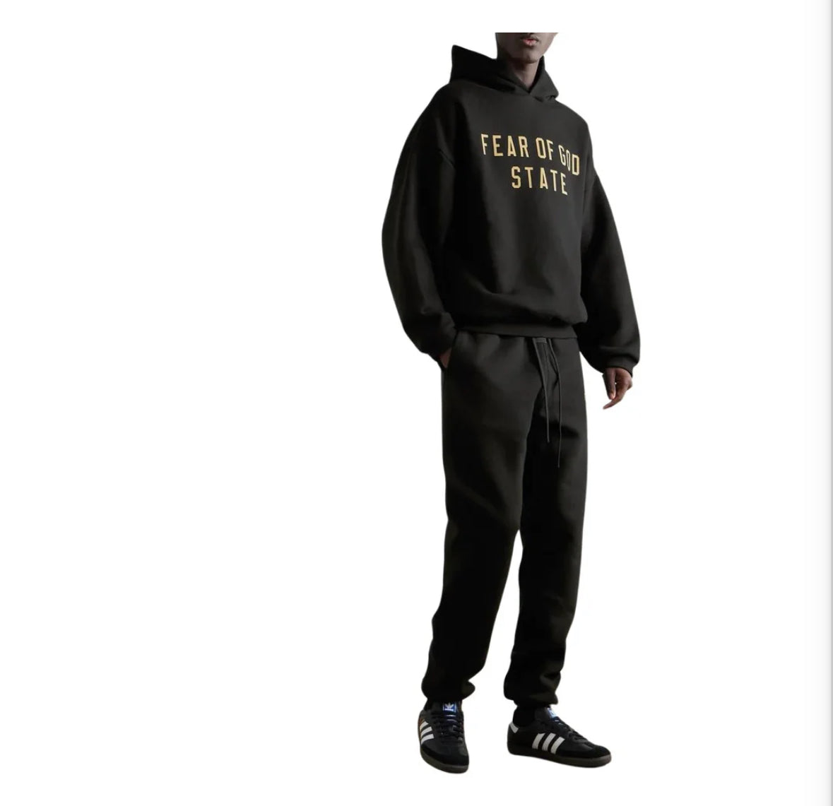 FEAR OF GOD ESSENTIALS BLACK STATE TRACKSUIT