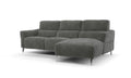 Sofology Dakota Fabric 3 Seater Chaise Power Recliner in Lifestyle Mottled Charc