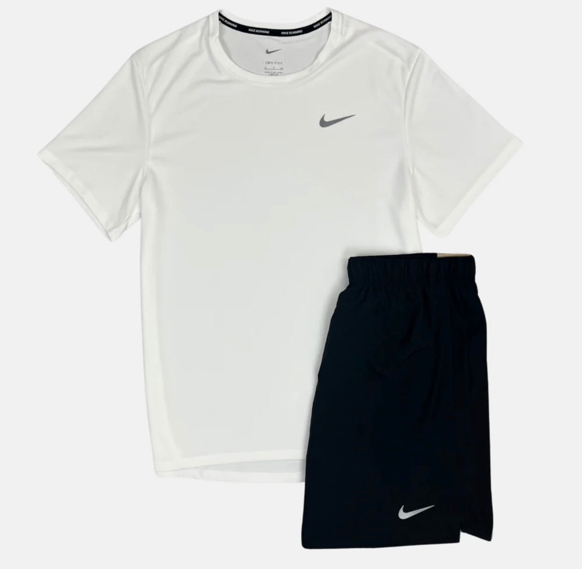 Nike Miller 2 Piece Short Set White/Black