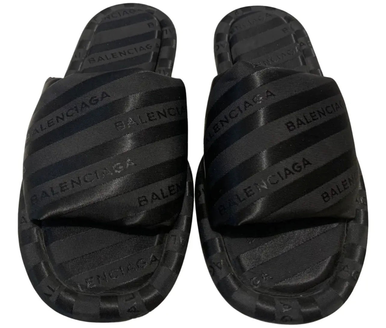 Black Balenciaga Sliders - UK 6 ©️