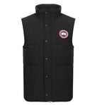 Canada Goose Black Cotton Puffer Gilet Waistcoat Full Zip Snap Logo Teens M- Authenticy Guaranteed