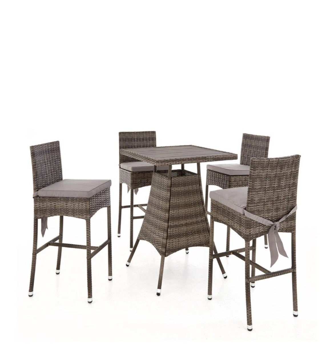 Sofia 4-Seat Bar Set Brown Stylish and Comfortable Outdoor Furniture Set