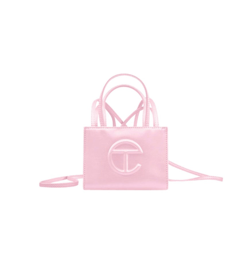 Telfar Pink Small Shopping Bag