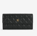 vintage Chanel caviar leather long purse/wallet☑️