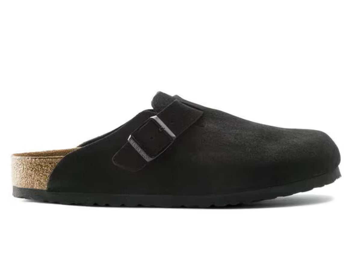 Birkenstock Boston Clogs Taupe Black🏴☑️