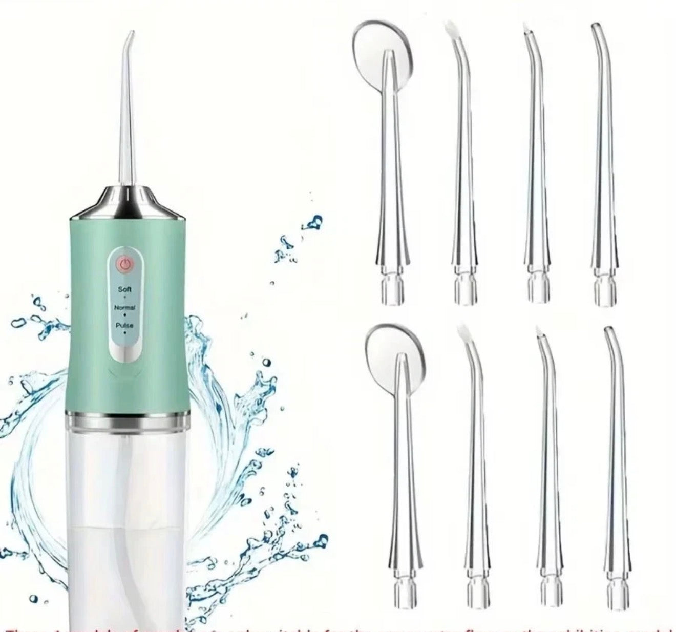 Cordless Dental Water Flosser Jet Tips Floss Oral Cleaner Irrigator Teeth