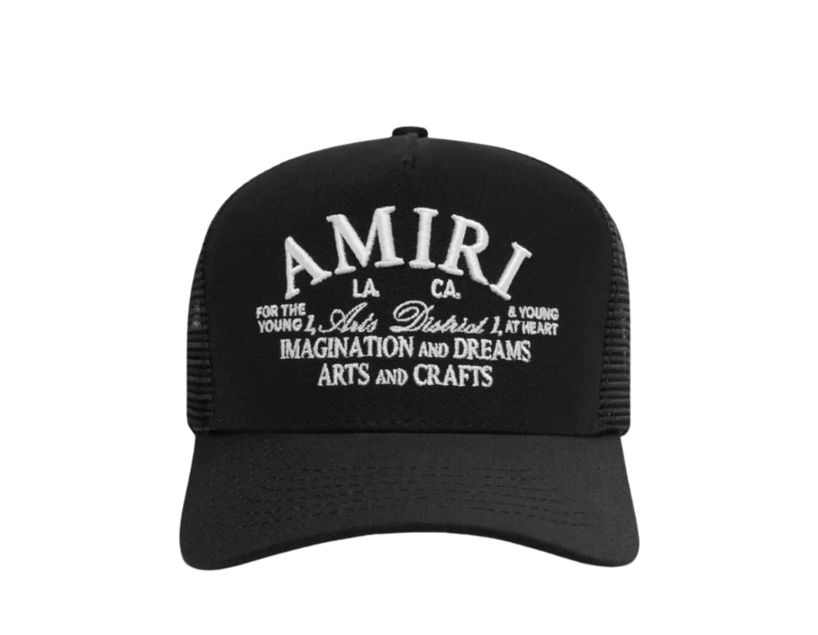 Amiri Arts & Craft Trucker style cap