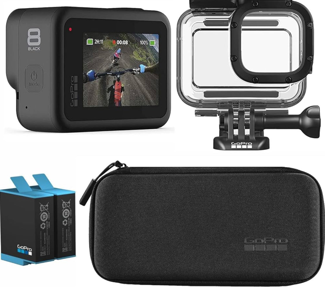 GoPro Hero 8 Black Digital Action Camera - with accessories