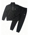 Alo Accolade 1/4 Zip Black Tracksuit Size -M